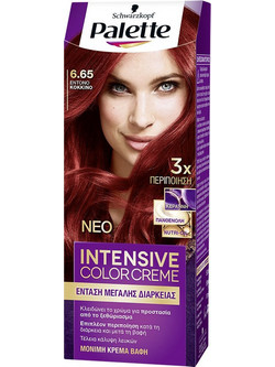 Schwarzkopf Palette Intensive Color Creme 6.65 Red Intensive Μόνιμη Βαφή Μαλλιών 50ml