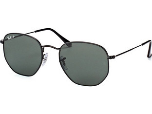 Ray-Ban RB3548N 002/58 Γυαλιά Ηλίου Πολυγωνικά Μεταλλικά Μαύρα με Μαύρο Polarized Φακό