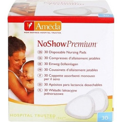 Ameda NoShow Premium Επιθέματα Στήθους 30τμχ