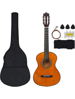 vidaXL Natural 34" 1/2 Bundle