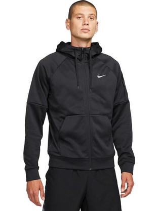 Nike Therma-FIT Ανδρική Ζακέτα Φούτερ με Κουκούλα και Φερμουάρ Μαύρη DQ4830-010