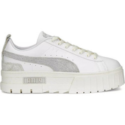 Puma Mayze Thrifted Γυναικεία Sneakers Flatforms Εκρού 389861-01