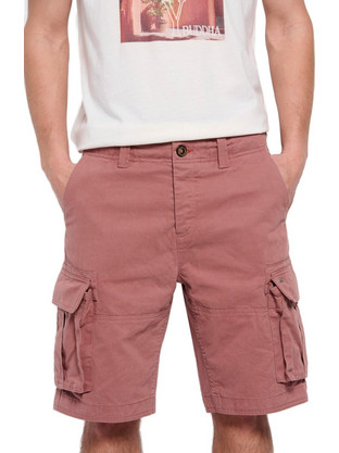 Funky Buddha Ανδρική Βερμούδα Cargo Ροζ FBM007-031-03