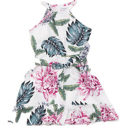 TraX Παιδικό Φόρεμα Floral Λευκό 43144