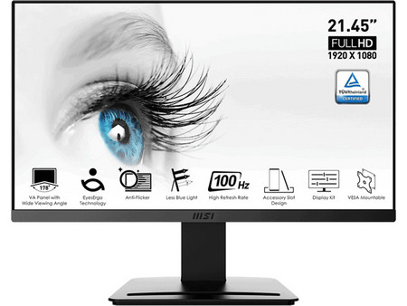 MSI Pro MP223 VA Monitor 21.45" 1920x1080 FHD 100Hz 1ms