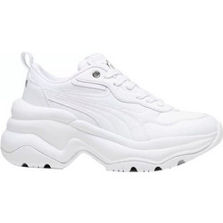 Puma Cilia Wedge Γυναικεία Sneakers Chunky Λευκά 393915-02