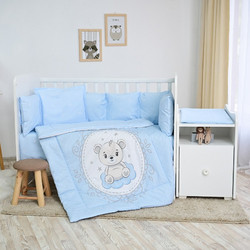 Lorelli Trend Little Bear Σετ Κούνιας Blue 6τμχ