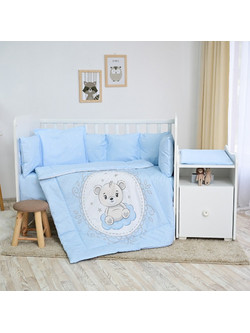 Lorelli Trend Little Bear Σετ Κούνιας Blue 6τμχ