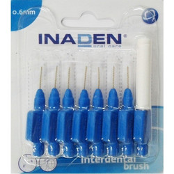 Inaden Μεσοδόντια Βουρτσάκια 0.6mm Μπλε 8τμχ
