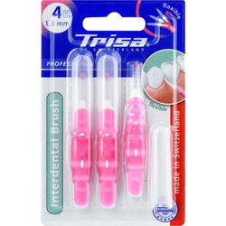 Trisa Μεσοδόντια Βουρτσάκια 1.3mm Ροζ 3τμχ