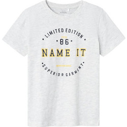 Name It Παιδικό T-Shirt Κοντομάνικο Γκρι 13227774
