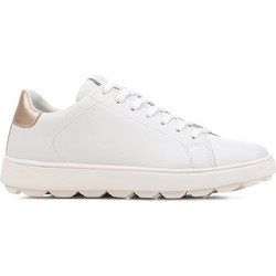 Geox Γυναικεία Sneakers Λευκά Ροζ Χρυσά D45WEA09BNFC1327