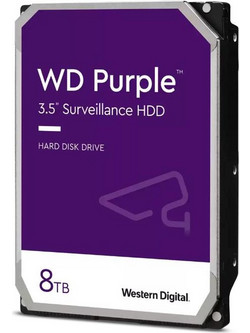 Western Digital Purple 8TB HDD Σκληρός Δίσκος 3.5" SATA 3 5400rpm με 256MB Cache WD85PURZ