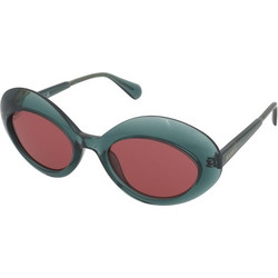 Max & Co MO0080 98S Γυναικεία Γυαλιά Ηλίου Οβάλ Κοκάλινα Πράσινα με Καφέ Polarized Φακό