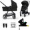 Kinderkraft Newly Καρότσι Μωρού 3 σε 1 Black