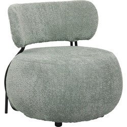 HomeMarkt Πολυθρόνα Περιστρεφόμενη Πράσινη Karsen HM9598.05