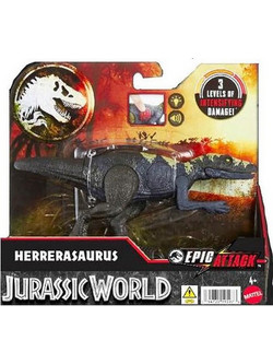Mattel Jurassic World Epic Attack Herrerasaurus Φιγούρα Δεινόσαυρος για 4+ Ετών