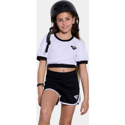 BodyTalk Παιδικό Crop Top Κοντομάνικο Λευκό 1241-705520-00200