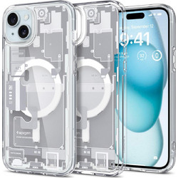 Spigen Ultra Hybrid MagSafe Back Cover Zero One White (iPhone 15 Plus)