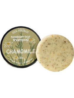 Boobam Chamomile Bar Φυτικό Σαμπουάν & Αφρόλουτρο για Προστασία Χρώματος για Βαμμένα Μαλλιά 60gr