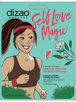 Dizao Natural Collagen Peptide V-Lifting Sheet Μάσκα Προσώπου για Ενυδάτωση με Κολλαγόνο 30gr