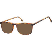 Sunoptic SB-CP132E Ανδρικά Γυαλιά Ηλίου Τετράγωνα Κοκάλινα Ταρταρούγα με Καφέ Polarized Φακό