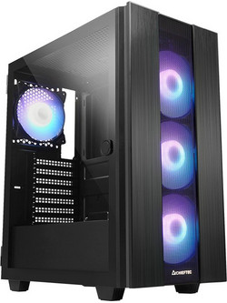 Chieftec Hunter 2 Gaming Midi Tower Κουτί Υπολογιστή RGB με Πλαϊνό Παράθυρο