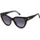Carrera CA3017S 807WJ Γυναικεία Γυαλιά Ηλίου Οβάλ Κοκάλινα Μαύρα με Μαύρο Polarized Φακό