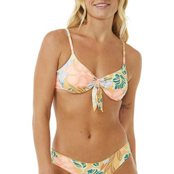 Rip Curl Follow The Sun Bikini Top Τριγωνάκι Floral Σομόν Πράσινο 0EOWSW-3473