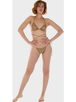 Gsecret Bikini Set Τριγωνάκι Χρυσό C9341-27428