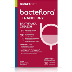 Olonea Bacteflora Cranberry Προβιοτικά & Πρεβιοτικά 30 Κάψουλες