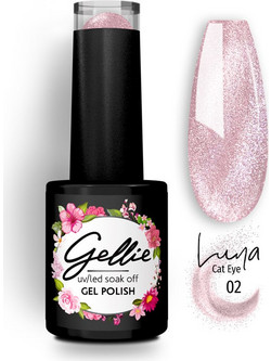 Gellie Luna 02 Cat Eye Ημιμόνιμο Βερνίκι Νυχιών