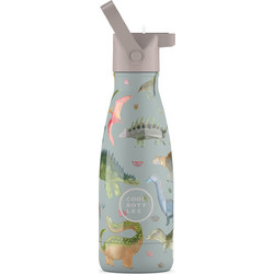 Cool Bottles Πλανήτης Δεινοσαύρων Παιδικό Παγούρι Θερμός Ανοξείδωτο BPA Free με Καλαμάκι Πολύχρωμο 260ml