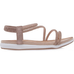 Exe Γυναικεία Σανδάλια Suede με Στρας Nude S489Q6421775