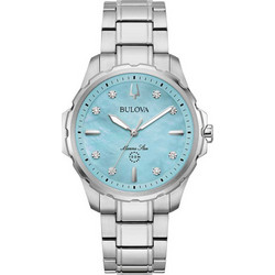Bulova Γυναικείο Ρολόι με Ασημί Μεταλλικό Μπρασελέ 96P248