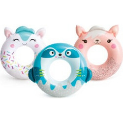 Intex Cute Animal Tubes Φουσκωτή Σαμπρέλα Θαλάσσης 76cm 59266