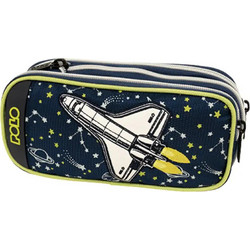 Polo Expand Space Κασετίνα με 2 Θήκες Μαύρη 937007-8272