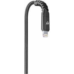 Cellular Line Braided USB-A to Lightning Cable 1.2m Black TETRACABMFI1MK