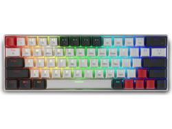 Spartan Gear Pegasus 2 Ασύρματο Μηχανικό Gaming Πληκτρολόγιο 65% RGB White Grey