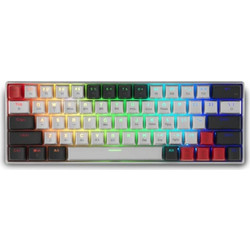 Spartan Gear Pegasus 2 Ασύρματο Μηχανικό Gaming Πληκτρολόγιο 65% RGB White Grey