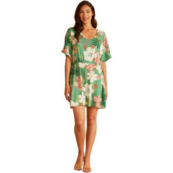 Harmony Mini Καλοκαιρινό Καθημερινό Φόρεμα Floral Πράσινο 33-506606