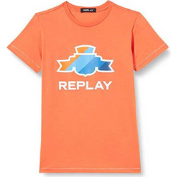 Replay Παιδικό T-Shirt Κοντομάνικο Πορτοκαλί SB7308-05120994-448