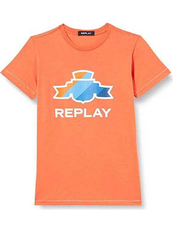 Replay Παιδικό T-Shirt Κοντομάνικο Πορτοκαλί SB7308-05120994-448