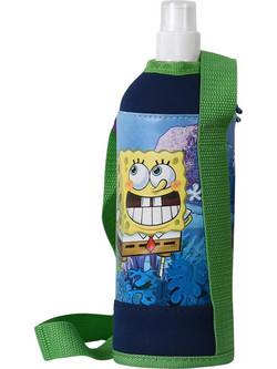 SunCe Sponge Bob Παιδικό Παγούρι Θερμός Πλαστικό Μπλε 750ml