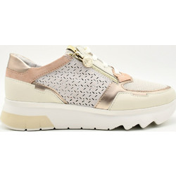 Stonefly Γυναικεία Sneakers Εκρού Ροζ Χρυσά 220906-CGK