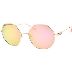Lancel LA91008 C01 Γυναικεία Γυαλιά Ηλίου Πολυγωνικά Μεταλλικά Χρυσά με Ροζ Polarized Φακό