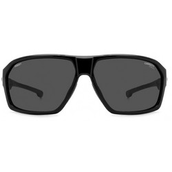 Carrera CA020S 807IR Ανδρικά Γυαλιά Ηλίου Μάσκα Κοκάλινα Μαύρα με Μαύρο Φακό