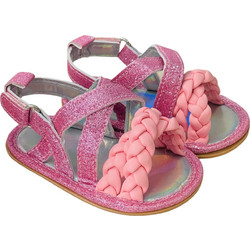 Childrenland Βρεφικά Πέδιλα Αγκαλιάς Ροζ D3026
