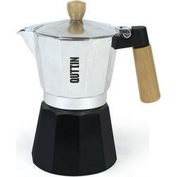 Quttin Μπρίκι Espresso 6Cups Inox