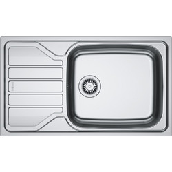 Franke Flash FLX 611-86 Ένθετος Νεροχύτης Inox Αντιστρεφόμενος Σατινέ 86x50cm